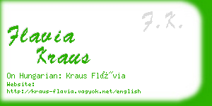 flavia kraus business card